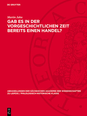 cover image of Gab es in der vorgeschichtlichen Zeit bereits einen Handel?